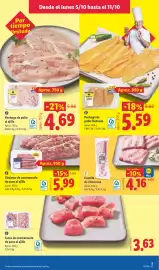 Catálogo Lidl semana 41 Página 7: Lidl costilla de churrasco €4,16, Pavo chuletas de contramuslo de pavo al ajillo €5,99