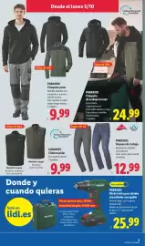 Catálogo Lidl | Bazar Página 13: Lycra Parkside Vaquero de trabajo €12,99, Parkside chaleco polar €9,99