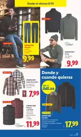 Catálogo Lidl | Bazar Página 17: Esmara Men Chaleco acolchado €11,99, Esmara men camisa de franela €7,99