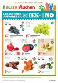 Catalogue Auchan Supermarché | Les bons plans du week end dans votre hyper page 1: POIRES BIO €2,79