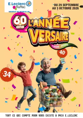 E.Leclerc | L'année-versaire ! (valable jusqu'au 3-10)