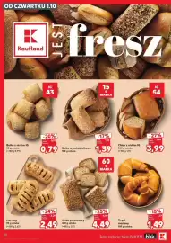 Kaufland gazetka tydzień 40 Strona 30: Bułka z niskim IG €0,79, Hot dog €2,49