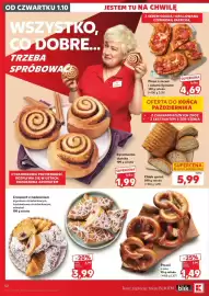 Kaufland gazetka tydzień 40 Strona 32: Precel z solą €1,49, Pinsa z serem i salami Spinata €4,69
