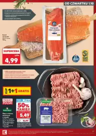 Kaufland gazetka tydzień 40 Strona 37: Blue Bay Łosoś norweski filet ze skórą €4,99