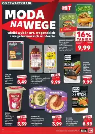 Kaufland gazetka tydzień 40 Strona 44: VEGE SMAK Vege Krakowska wędzona, Vege Salami wędzone €9,99