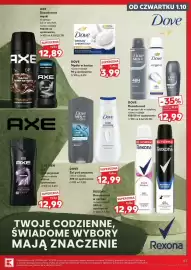 Kaufland gazetka tydzień 40 Strona 57: AXE MEN Żel pod prysznic €12,99, AXE Dezodorant męski w sprayu lub w sztyfcie €12,89