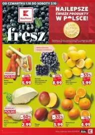 Kaufland gazetka tydzień 40 Strona 6: Polska kapusta na gołąbki €2,99, Borówki amerykańskie XL €8,99