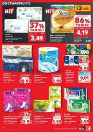 Kaufland gazetka tydzień 40 Strona 60: NATURELLA Podpaski ze skrzydłakami €5,99, FOXY CARTAPAGLIA Ręczniki kuchenne €4,19