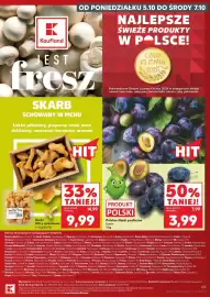 Kaufland gazetka tydzień 40 Strona 65: Kurki 200 g opakowanie €9,99, Polskie śliwki podłużne €3,99
