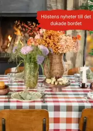 Plantagen annonsblad Sida 4: Höstens nyheter till det dukade bordet