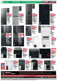 Home Corp catalogue Page 12: 6-BURNER FREESTANDING GAS STOVE €3.599,00, Defy Compact 4-Plate Freestanding Stove €2.899,00