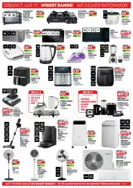 Home Corp catalogue Page 11: Sunbeam Glass Kettle €229,00, Mellerware 5-PIECE PACK €1.699,00