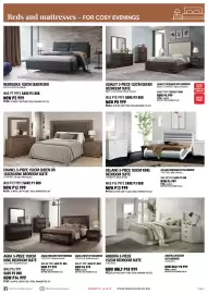 Home Corp catalogue Page 3: Beds and mattresses - FOR COSY EVENINGS 呂 NEBRASKA 152CM QUEEN BED 638 10325616 (Black) WAS P7