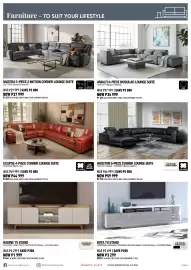 Home Corp catalogue Page 5: Furniture - TO SUIT YOUR LIFESTYLE MATERA 5-PIECE 2 MOTION CORNER LOUNGE SUITE 10377914 (Havana