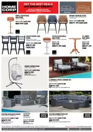 Home Corp catalogue Page 8: Phuket Swing Chair €2.999,00, CLIFTON PATIO SOFA COUCH €9.999,00
