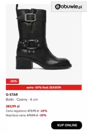 Eobuwie gazetka tydzień 40 Strona 5: Botki G-Star €383,99