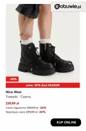 Eobuwie gazetka tydzień 40 Strona 9: Trzewiki czarne Nine West €239,99