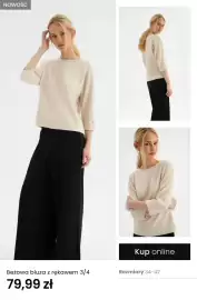 Top Secret gazetka tydzień 40 Strona 3: Beżowa bluza z rękawem 3/4 €79,99