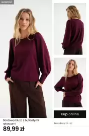 Top Secret gazetka tydzień 40 Strona 8: Bordowa bluza z bufiastymi rękawami €89,99