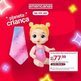 Encarte Lojas Americanas semana 40 Página 1: Baby - boneca baby sería loira g1477 €77,99