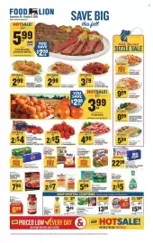 Food Lion weekly ad week 40 Page 1: Charmin Bounty Select Varieties €13,89, Utz potato chips or pretzels