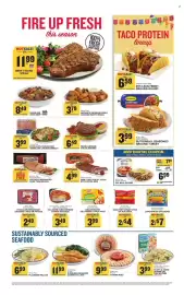 Food Lion weekly ad week 40 Page 3: MVP fresh ground chuck patties €6,49, MVP Shrimp Ring €9,99