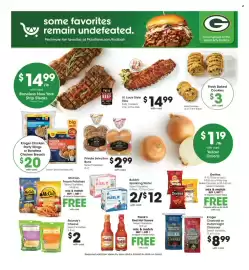 Pick'n Save weekly ad week 40 Page 8: Tyson Family Pack Frozen Chicken €8,00, Kroger Cut & Peeled Baby Carrots €0,99