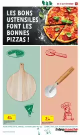 Catalogue Intermarché semaine 41 page 19: PLANCHE À PIZZAS €4,95, TACKELMANN ROULETTE À PIZZAS €2,49