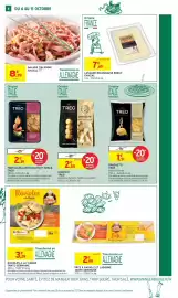 Catalogue Intermarché semaine 41 page 8: Treo - tortelloni artichauts et speck €2,39, Facile - ravioles à la viande €3,29