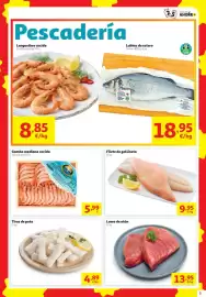 Folleto Alcampo Página 3: Huella gamba mediana cocida €5,99, Filete de gallineta €9,95