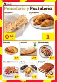 Folleto Alcampo Página 4: Rol de canela hojaldre €1,79, Bizcocho €1,79