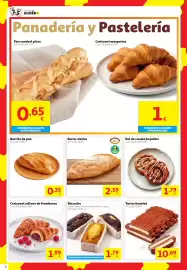 Folleto Alcampo Página 4: Rol de canela hojaldre €1,79, Bizcocho €1,79