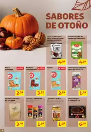 Folleto Alcampo Página 6: Linwoods semillas molidas de cañamo bio €4,39, Alcampo avellanas crudas con piel €3,32