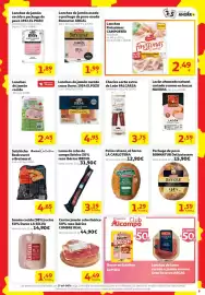 Folleto Alcampo Página 9: Auchan jamón cocido €2,45, Cumbre Real centro jamón cebo ibérico 50% raza ibérica €4,49