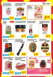 Folleto Alcampo Página 9: Auchan jamón cocido €2,45, Cumbre Real centro jamón cebo ibérico 50% raza ibérica €4,49