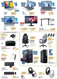 Catálogo E.Leclerc Página 7: Lenovo monitor legion 24-10 legion 27-10 €109,00, Mars Gaming silla gaming mgcxf €89,99