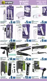 Volantino Europlanet Casa Pagina 12: Piastra per capelli Helena €5,99, Joytech lady epilatore ricaricabile €9,90