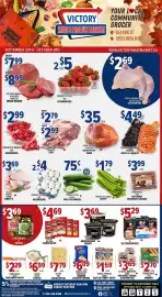 Victory Meat Market flyer Page 1