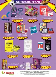 Folleto Soriana Express Página 12: Lotería del Beber Novelty €199,00, Servd. edición Amigos €299,00