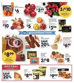 QFC weekly ad week 40 Page 11: Kroger cooked shrimp bowl €5,00, Kroger mini sweet peppers €6,00