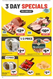 Ritchies catalogue week 40 Page 14: Middle Bacon Rashers €10,99, Baker's Oven Cookies €2,49