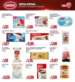 Volantino Famila Superstore Pagina 4: Selex fette biscottate integrali €1,35, Selex wafer nocciola €0,65
