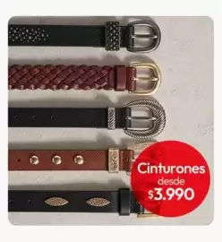 Catálogo Tricot Página 22: Cinturones €3.990,00