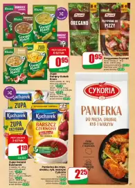 Dino gazetka tydzień 40 Strona 21: Panierka do mięs, drobiu, ryb, warzyw Cykoria €2,25, Zupa instant Kucharek €1,19