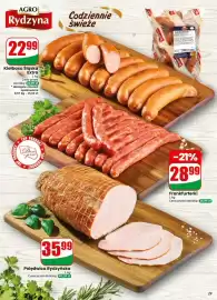Dino gazetka tydzień 40 Strona 29: Frankfurterki Agro Rydzyna €28,99, Kiełbasa śląska extra Agro Rydzyna €22,99