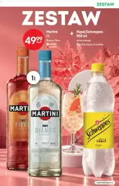 Żabka gazetka Strona 15: Wino czerwone Zestaw Martini Fiero + napój Schweppes €49,99