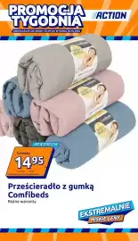 Action gazetka tydzień 40 Strona 1: Prześcieradło z gumką S! €14,95