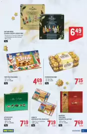 Metro Flugblatt Seite 21: Asbach Weihnachtsfläschchen €7,19, Mauxion Pralinen Grande Sélection €7,69