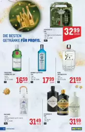 Metro Flugblatt Seite 26: Bombay Sapphire Gin €17,99, Tanqueray London Dry Gin €16,59