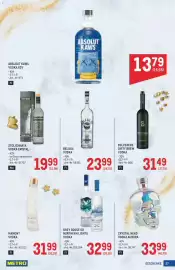 Metro Flugblatt Seite 27: Grey Goose Od. Northern Lights Vodka €32,99, Beluga Vodka €23,99